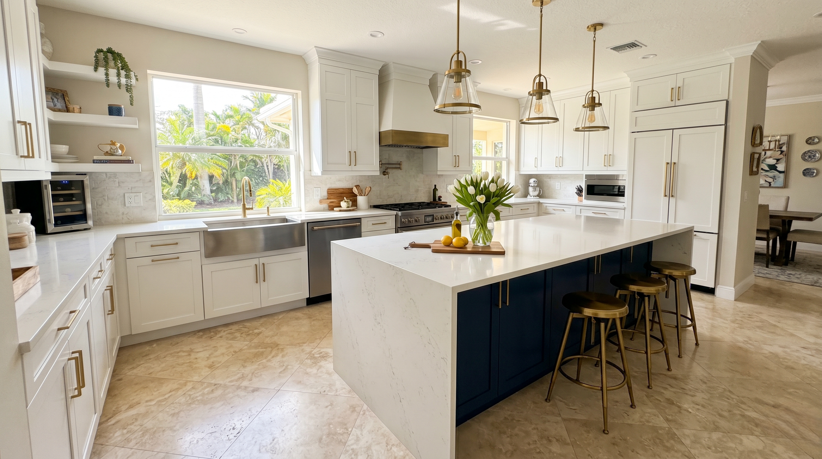 Completed kitchen remodel in Orlando Florida